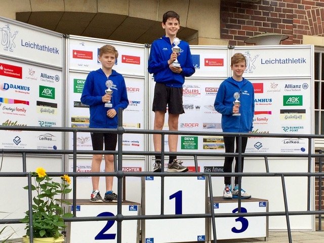 Nico auf Platz 2 und Timon auf Platz 3